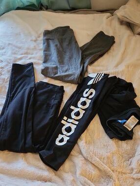 Lot Of 3 Leggings- Adidas & Aerie